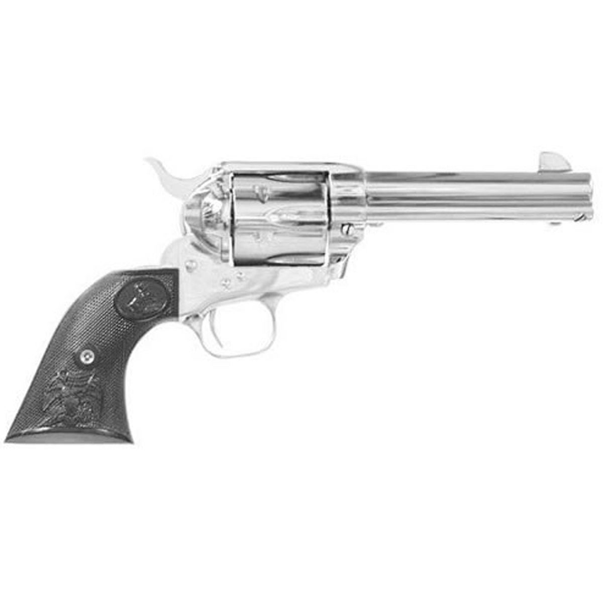 Buy Colt Single Action Army Peacemaker 45 (Long) Colt 4.75in Nickel Revolver - 6 Rounds Online