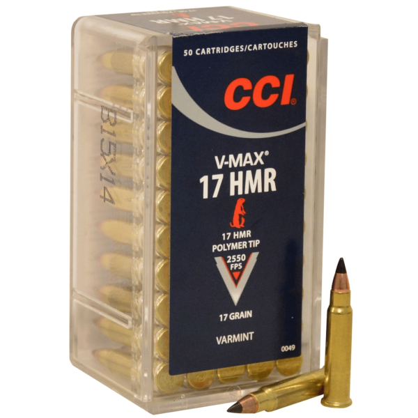 CCI Ammunition 17 Hornady Magnum Rimfire (HMR) 17 Grain Hornady V-MAX
