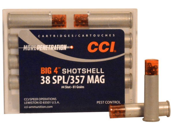 CCI Big 4 Shotshell Ammunition 38 Special 84 Grains #4 Shot