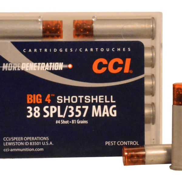 CCI Big 4 Shotshell Ammunition 38 Special 84 Grains #4 Shot