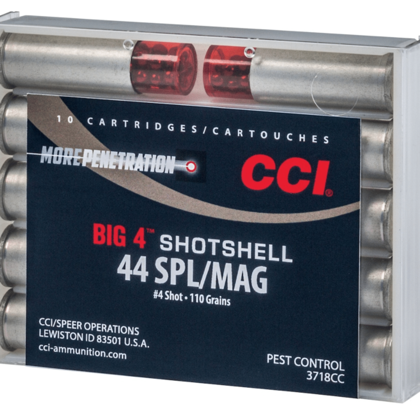 CCI Big 4 Shotshell Ammunition 44 Special 110 Grains #4 Shot Box of 10