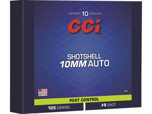 CCI Shotshell Ammunition 10mm Auto 105 Grain #9 Shot Box of 10