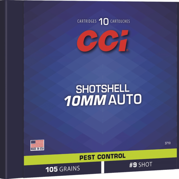 CCI Shotshell Ammunition 10mm Auto 105 Grain #9 Shot Box of 10