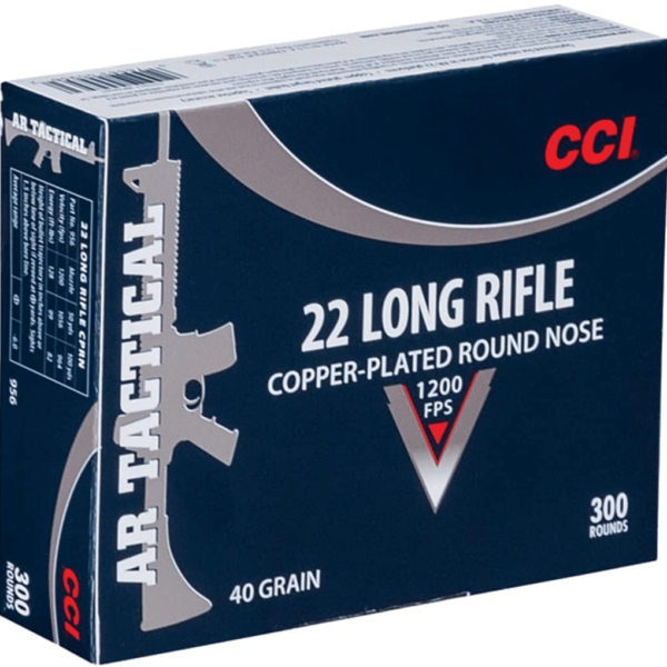 CCI Tactical Ammunition 22 Long Rifle 40 Grain Plated Lead Round Nose