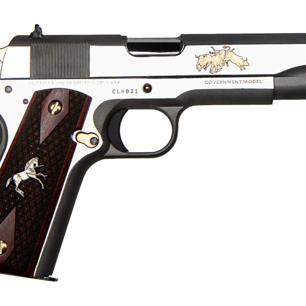 Buy Colt Government Texas Longhorn Semi Automatic Pistol 45 ACP 5" Barrel 7-Round Stainless Rosewood Online