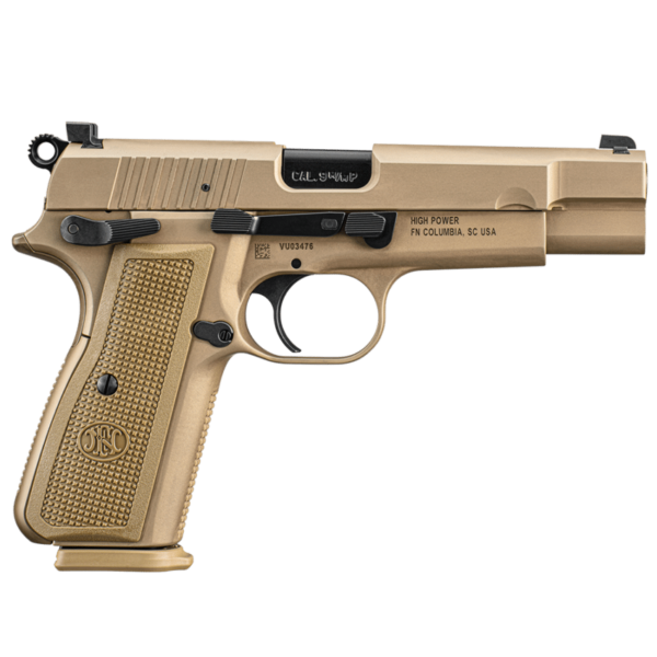 FN High Power FDE 9mm 4.7 Pistol - 10+1 Rounds For Sale