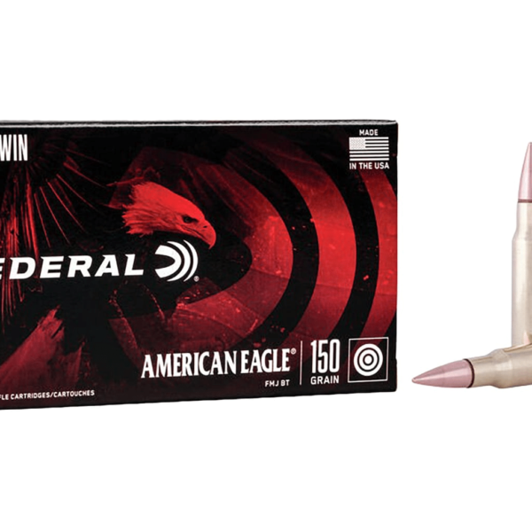 Federal American Eagle Ammunition 308 Winchester 150 Grain Full Metal Jacket Box of 20