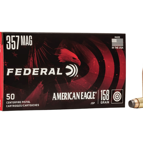 Federal American Eagle Ammunition 357 Magnum 158 Grain Jacketed Soft Point