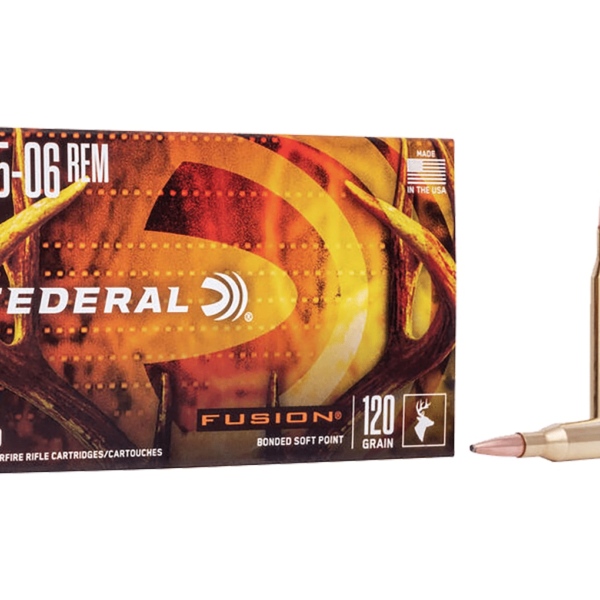 Buy Federal Fusion Ammunition 25-06 Remington 120 Grain Bonded Spitzer Boat Tail Box of 20 Online