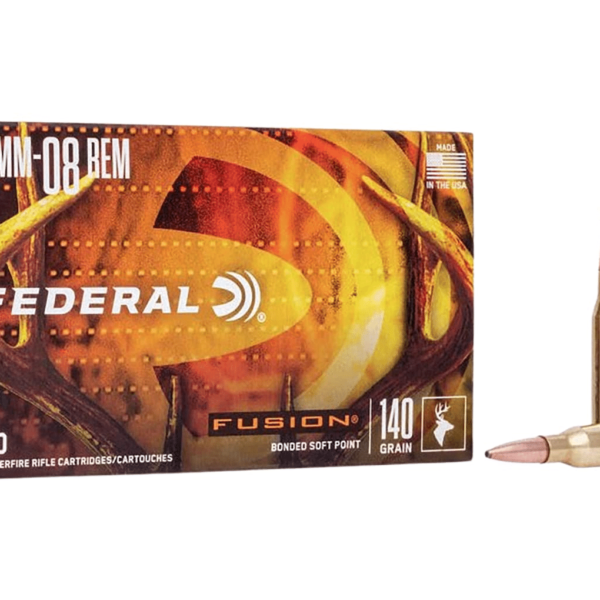 Federal Fusion Ammunition 7mm-08 Remington 140 Grain Bonded Spitzer Boat Tail Box of 20