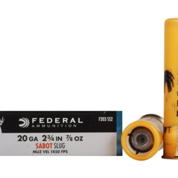 Federal Power-Shok Ammunition 20 Gauge 2-3/4" 7/8 oz Sabot Slug