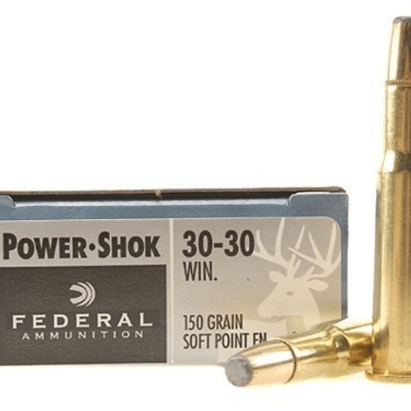 Federal Power-Shok Ammunition 30-30 Winchester 150 Grain Soft Point Flat Nose