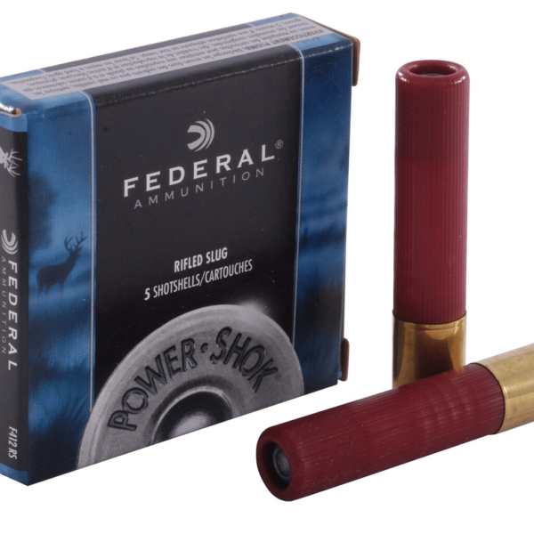 Federal Power-Shok Ammunition 410 Bore 2-1/2" 1/4 oz Hollow Point Rifled Slug Box of 5