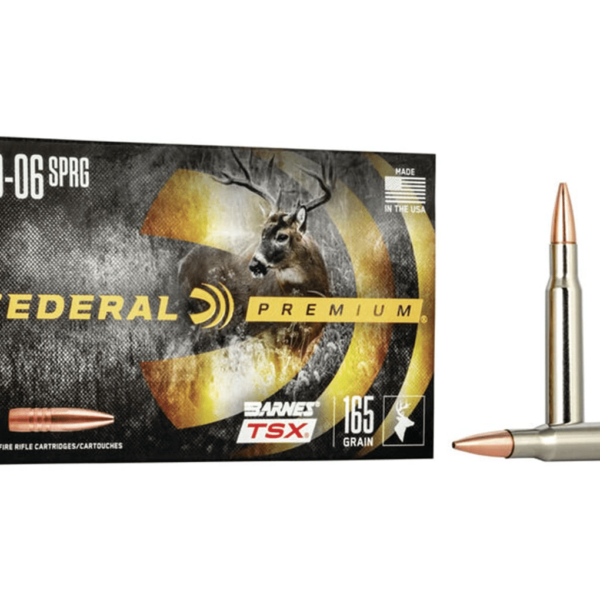 Federal Premium Ammunition 30-06 Springfield 165 Grain Barnes TSX Box of 20