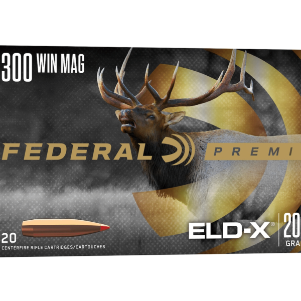 Federal Premium Ammunition 300 Winchester Magnum 200 Grain Hornady ELD-X Polymer Tip