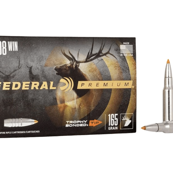 Federal Premium Ammunition 308 Winchester 165 Grain Trophy Bonded Tip
