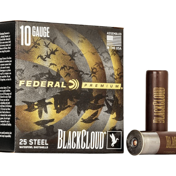 Federal Premium Black Cloud Ammunition 10 Gauge 3-1/2" 1-5/8 oz Non-Toxic FlightStopper Steel Shot