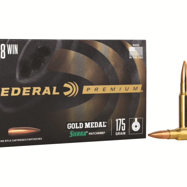 Federal Premium Gold Medal Ammunition 308 Winchester 175 Grain Sierra MatchKing Hollow Point Boat Tail