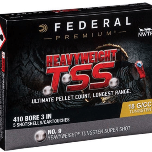 Federal Premium Heavyweight TSS Turkey Ammunition 410 Bore 3" 13/16 oz Non-Toxic Tungsten Super Shot