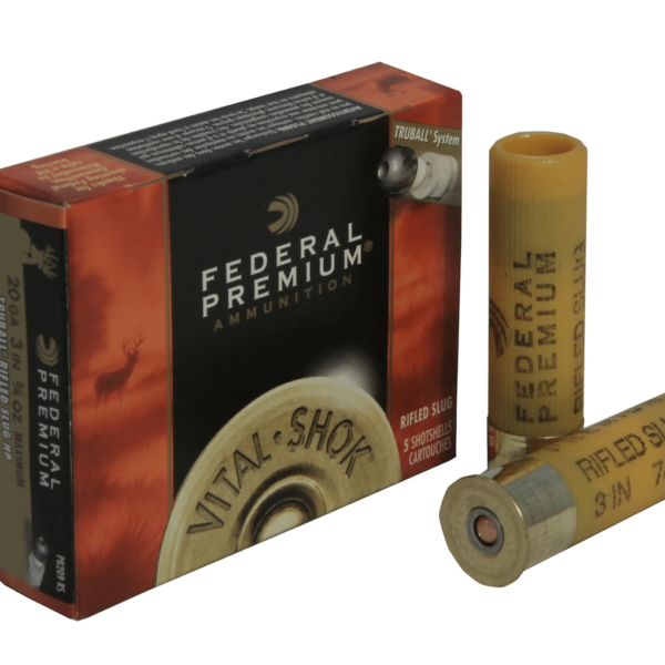 Federal Premium Vital-Shok Ammunition 20 Gauge 3" 3/4 oz TruBall Hollow Point Rifled Slug