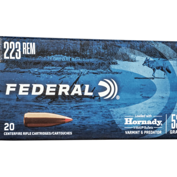 Federal Varmint Ammunition 223 Remington 53 Grain Hornady V-MAX
