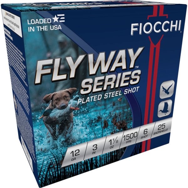 Fiocchi Flyway Series Steel Ammunition 12 Gauge 3" 1-1/8 oz #6 Non-Toxic Steel Shot