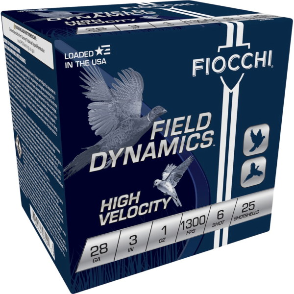 Fiocchi High Velocity Ammunition 28 Gauge 3" 1 oz #6 Chilled Lead Shot