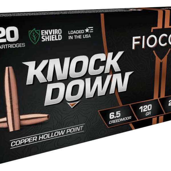 Fiocchi Knock Down Ammunition 6.5 Creedmoor 120 Grain Solid Hollow Point Lead Free Box of 20