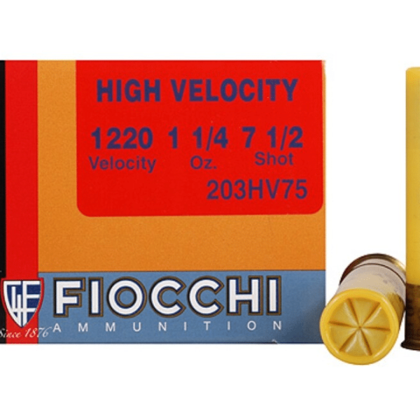 Fiocchi Shooting Dynamics High Velocity Ammunition 20 Gauge 3" 1-1/4 oz #7-1/2 Shot Box of 25
