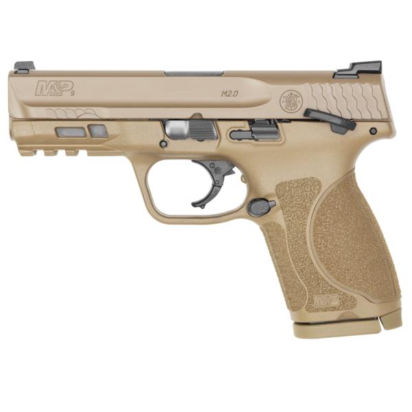 Buy Smith & Wesson M&P 9 M2.0 4 Inch Compact Flat Dark Earth Thumb Safety Pistol Online