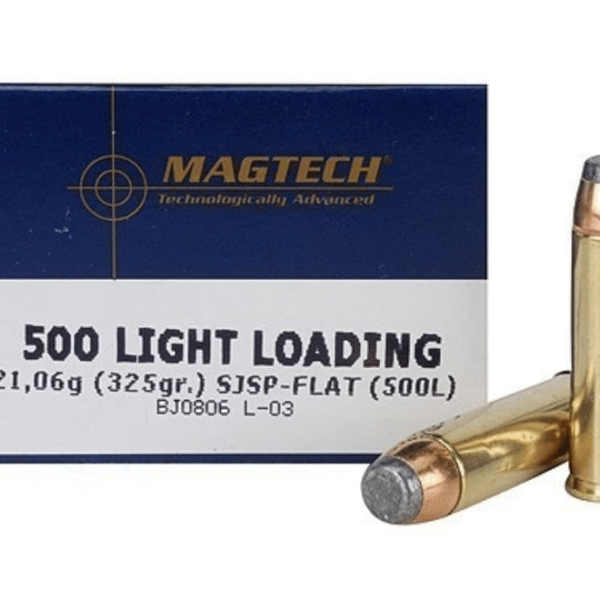 Magtech Ammunition 500 S&W Magnum 325 Grain Light Loading Semi Jacketed Soft Point Box of 20