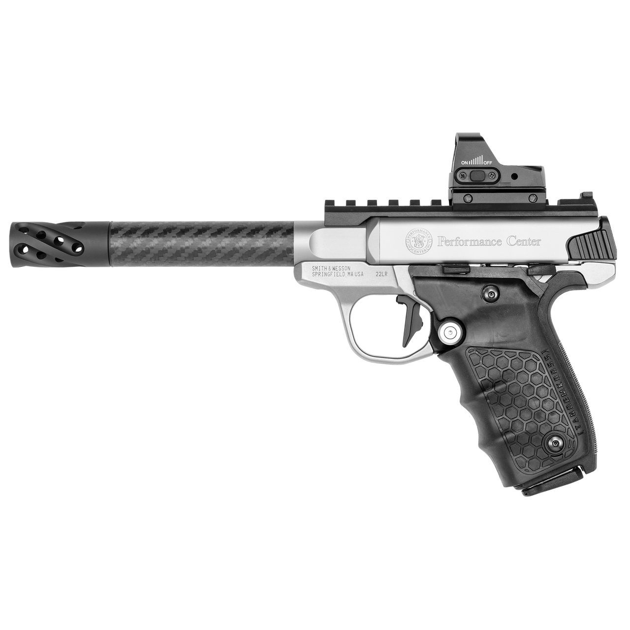 Buy Smith & Wesson Performance Center SW22 Victory Target Model 6 Carbon Fiber Target Barrel Red Dot Sight Pistol Online