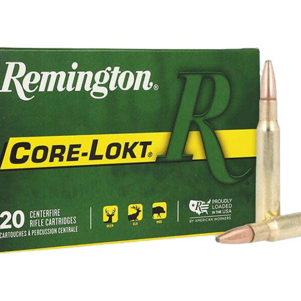 Remington Core-Lokt Ammunition 30-06 Springfield 180 Grain Core-Lokt Pointed Soft Point Box of 20