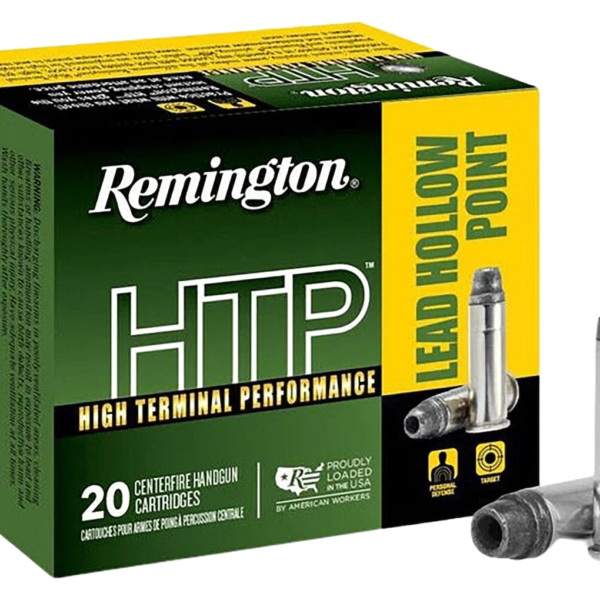 Remington High Terminal Performance (HTP) Ammunition 38 Special +P 158 Grain Lead Hollow Point