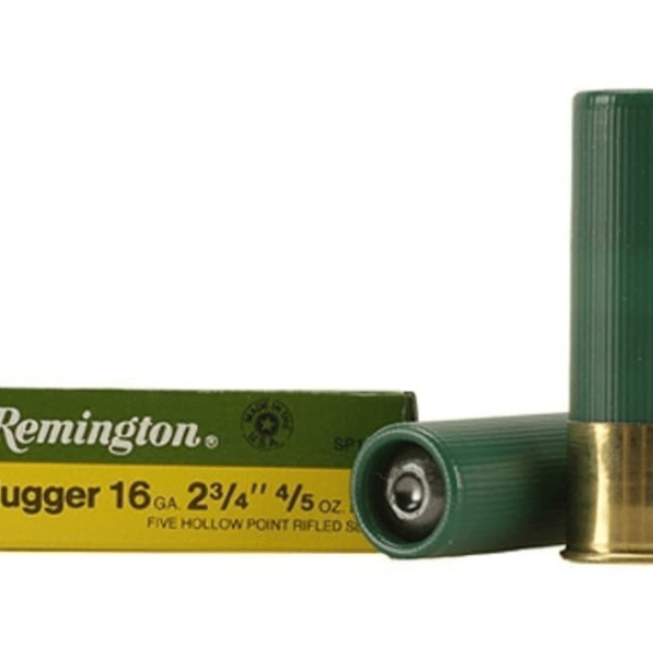 Remington Slugger Ammunition 16 Gauge 2-3/4" 4/5 oz Rifled Slug