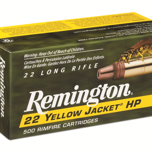 Remington Yellow Jacket Ammunition 22 Long Rifle 33 Grain Plated Truncated Cone Hollow Point