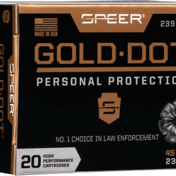 Speer Gold Dot Ammunition 45 ACP 230 Grain Jacketed Hollow Point
