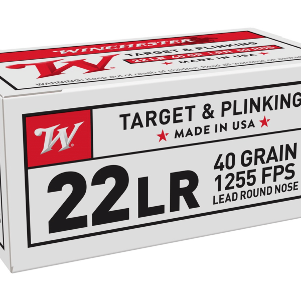 Winchester Ammunition 22 Long Rifle 40 Grain Lead Round Nose