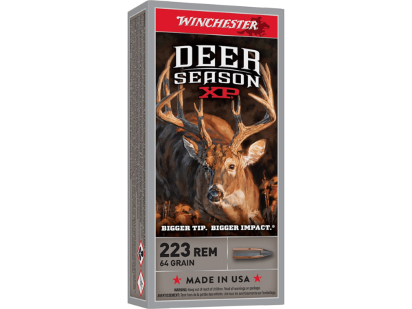 Winchester Deer Season XP Ammunition 223 Remington 64 Grain Extreme Point Polymer Tip