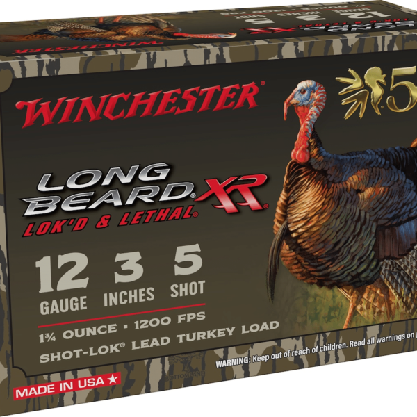 Winchester Long Beard XR NWTF 50th Anniversary Edition Turkey Ammunition 12 Gauge 3" 1-3/4 oz #5 Copper Plated Shot Box of 10