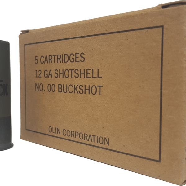 Winchester Military Grade Ammunition 12 Gauge 2-3/4" Buffered 00 Buckshot 9 Pellets