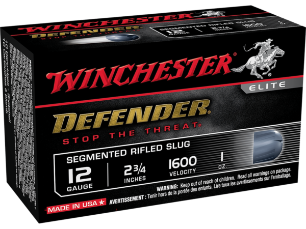 Winchester PDX1 Defender Ammunition 12 Gauge 2-3/4" 1 oz Segmenting Slug