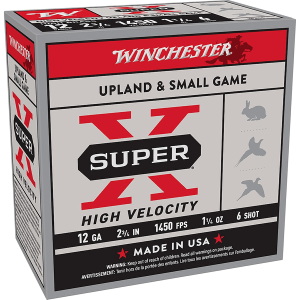 Winchester Super-X High Velocity Ammunition 12 Gauge 2-3/4" 1-1/4 oz