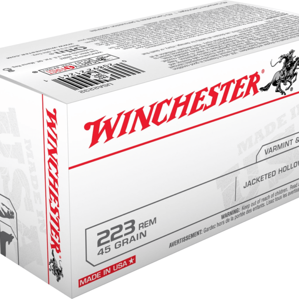 Winchester USA Ammunition 223 Remington 45 Grain Jacketed Hollow Point