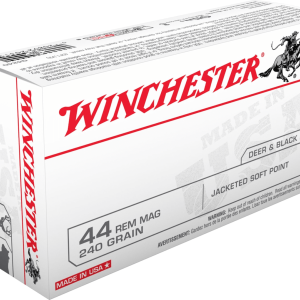 Winchester USA Ammunition 44 Remington Magnum 240 Grain Jacketed Soft Point