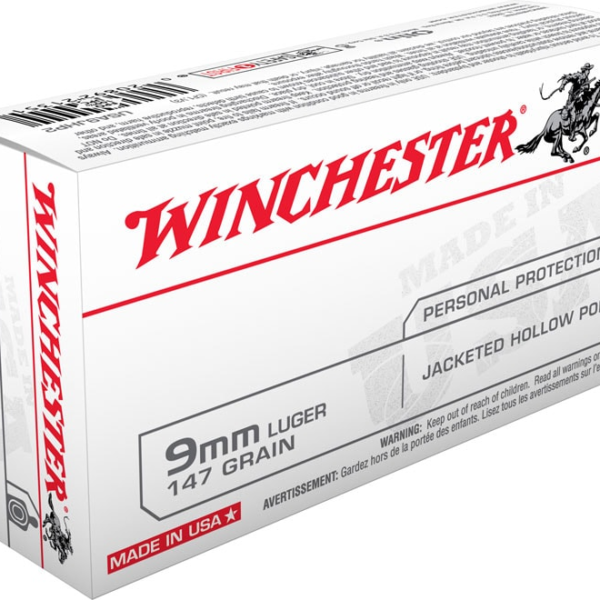 Buy Winchester USA Ammunition 9mm Luger 147 Grain Jacketed Hollow Point Online