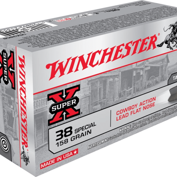 Winchester USA Cowboy Ammunition 38 Special 158 Grain Lead Flat Nose