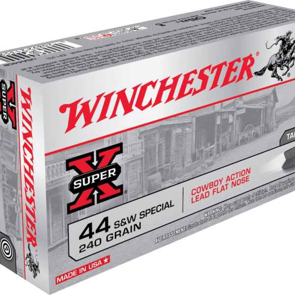 Winchester USA Cowboy Ammunition 44 Special 240 Grain Lead Flat Nose Box of 50