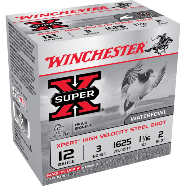 Winchester Xpert High Velocity Ammunition 12 Gauge 3" 1-1/16 oz #2 Non-Toxic Steel Shot