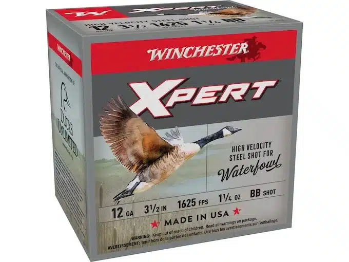 Winchester Xpert High Velocity Ammunition 12 Gauge 3-1/2" 1-1/4 oz BB Non-Toxic Steel Shot
